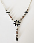 Buckingham crystal cabochon Riviere drop necklace y21