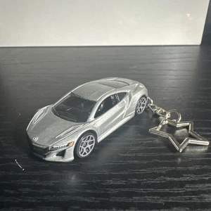 Acura NSX 2017 Silver Keychain 1:64 Diecast Hot Wheels Matchbox Gift - Picture 1 of 2