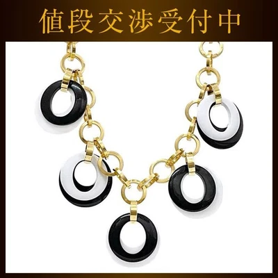 Collar Marni Negro Blanco Oro Metal Plástico Mujer Lujo Diseñador Edición Limitada Foto 1 de 4
