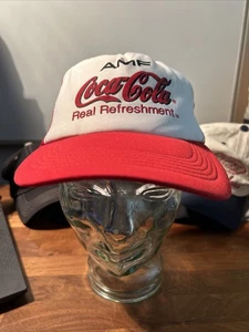 Coca Cola Collectors Vintage Trucker Style Cap AMF Bowling Promotion Logo (U1.0) - Picture 1 of 8
