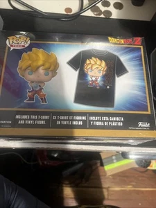 Funko Dragon Ball Z Goku Kamehameha Metallic Pop Tee Size XL GameStop Exclusive - Picture 1 of 3