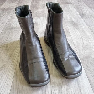 Prada Sportschuhe Grau Leder Vintage Neaker Stiefel Prada Milano Damengröße 9 - Bild 1 von 18