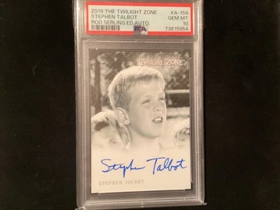 TWILIGHT ZONE A-159 STEPHEN TALBOT PSA GEM MINT 10 AUTOGRAPHED CARD - Image 1 of 2