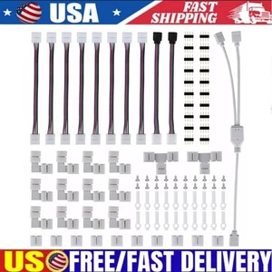 75Pcs 4Pin RGB 5050 LED Connector for LED Strip Light Connectors Accessories Kit - Picture 1 of 9