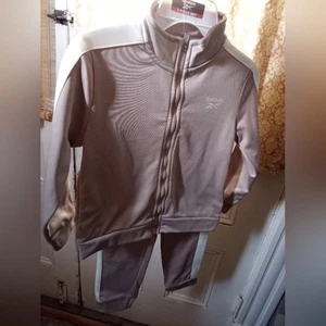 Reebok Kids Tan Jacket & Pants Set Boys NWT Boys Sz 4 to 5 - Picture 1 of 5