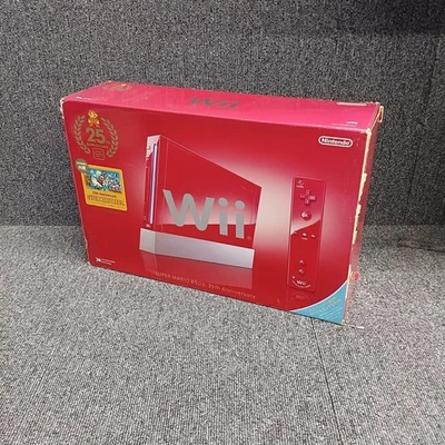 Nintendo Wii Super Mario Bros 25th Anniversary Limited Edition Rot Konsole Japan - Bild 1 von 4