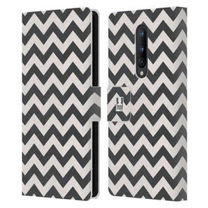 HEAD CASE DESIGNS ZIGZAG LEATHER BOOK WALLET CASE COVER FOR ONEPLUS PHONES - Picture 1 of 14