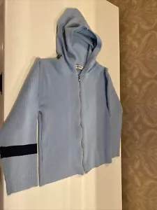 Club Bear Vintage Boy’s Size 7 Blue Knit Full Zip Cardigan Sweater - Picture 1 of 4