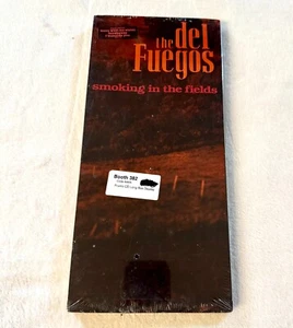 THE DEL FUEGOS SEALED LONGBOX CD SMOKING IN THE FIELDS PROMO HYPE STICKER OFFER - Imagen 1 de 7