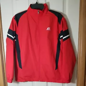Chaqueta Ligera Russell Athletic Negra Gris Roja Juvenil XL 14-16 Dri-power 360 - Imagen 1 de 6