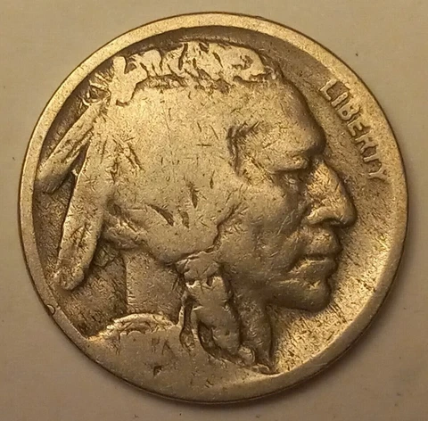 1917 D 3 1/2 Legged Buffalo Nickel AG+ Cover