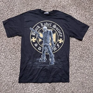 T-Shirt schwarz Label Society Erwachsene M schwarz grafisches T-Shirt Hanes schwer - Bild 1 von 6