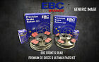 NEW EBC FRONT AND REAR BRAKE DISCS AND PADS KIT OE QUALITY REPLACE - PD40K1975