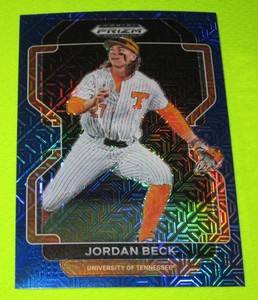 2022 Panini Prizm Draft Picks #PDP38 Jordan Beck Blue Mojo Prizm MINT!!
