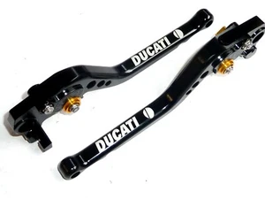 DUCATI ST4S 2003 LONG ENGRAVED BRAKE AND CLUTCH LEVERS SET ROAD TRACK RACE - Picture 1 of 12