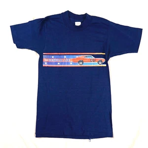 General Lee Shirt Kids Medium Blue VTG 80s Single Stitch Dukes of Hazzard Tv - Picture 1 of 6