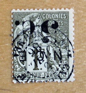 Timbre NOUVELLE CALEDONIE/NEW CALEDONIA stamp - YT n°9a Obl (Col3) - Picture 1 of 1