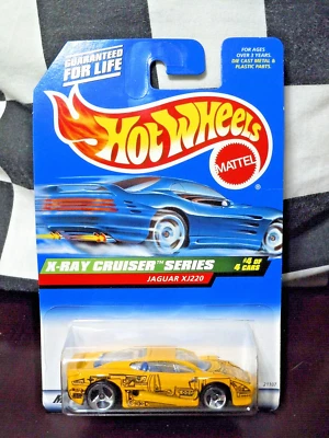 Hot Wheels 1999 X-ray Cruisers SeriesJaguar Xj220 Yellow W/ 3 sps NIP #948 - Image 1 of 4
