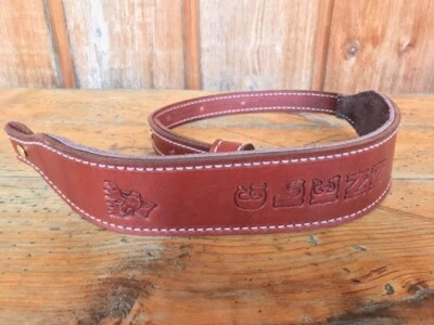 Eslinga para pistola de rifle de cuero de calidad personalizada hecha por Amish ajustable NUEVO  Foto 1 de 4