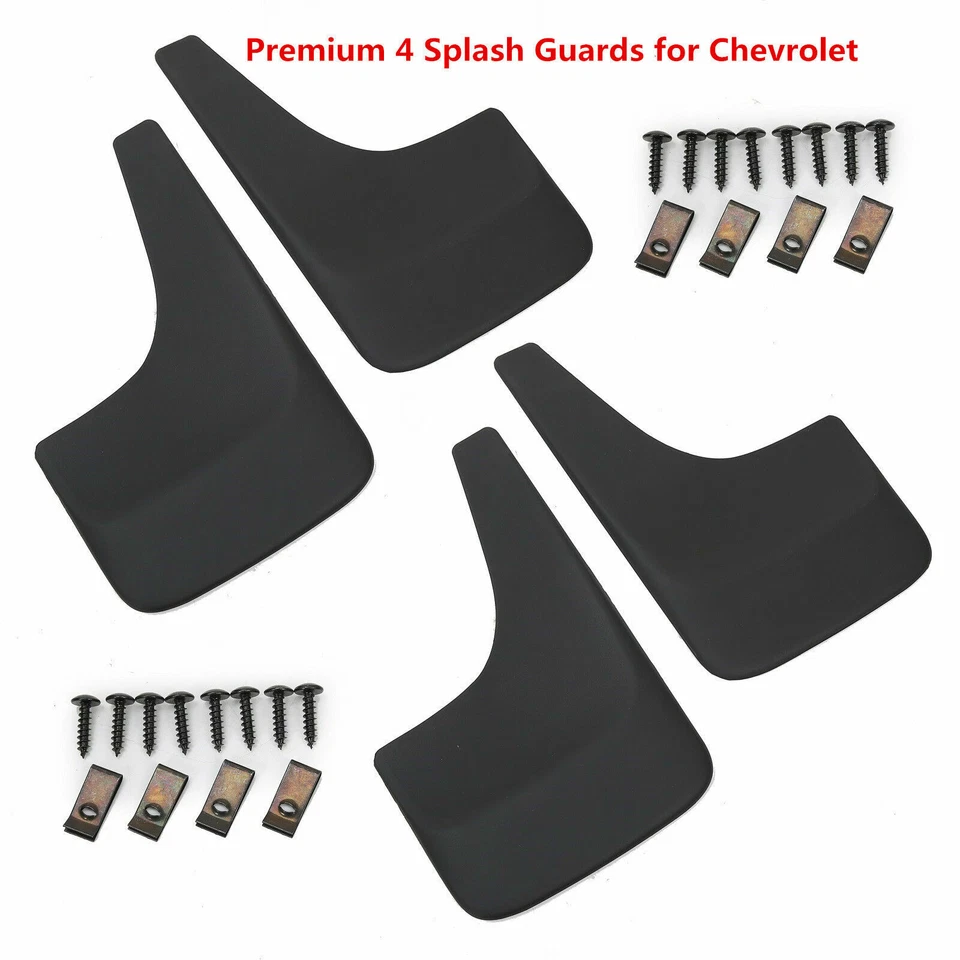 4x Mud Flaps Splash Guards For 2001-14 Chevy Silverado Suburban Tahoe Avalanche — 第 1/4 张图片