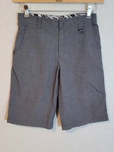 shaun white khakis shorts boys size 14 flat front adjustable waist gray - Picture 1 of 7