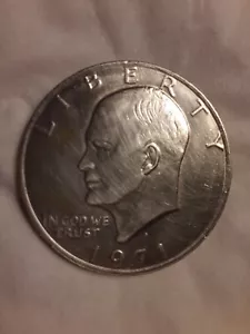1971 Eisenhower One Dollar Coin No Mint (Rare) - Picture 1 of 1