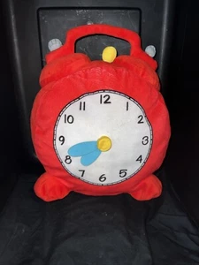 14 Zoll Ikea rote Uhr Plüschkissen mit beweglichen Zeigern dekorativer Überwurf Dr. Seuss. - Bild 1 von 2