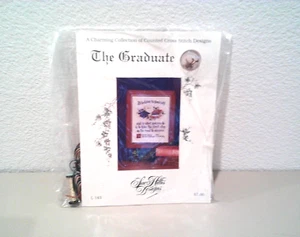 Love Hills Designs The Graduate Cross Stitch Pattern Kit 1997 With 2 Charms - Picture 1 of 5