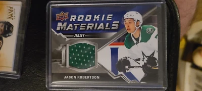 2020 21 Upper Deck Rookie Materials Jersey #RM-JR Jason Robertson Dallas Stars - Image 1 of 2