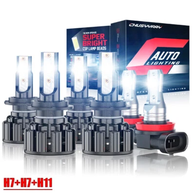Kit combinado de 6 faros LED + faros antiniebla para Mercedes-Benz S430 2003-2006 Foto 1 de 4