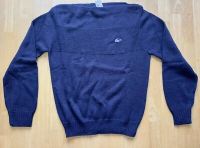 Suéter de Colección Nuevo con Etiquetas Haymaker Lacoste Cuello Barco Para Mujer Azul Marino Talla 38 Hecho en EE. UU. Foto 1 de 4