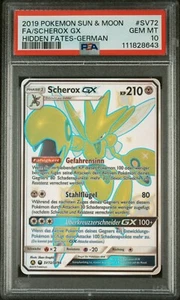 Pokemon Scherox GX SV72/SV94 Hidden Fates PSA 10 GEM MINT Low Pop - Bild 1 von 2