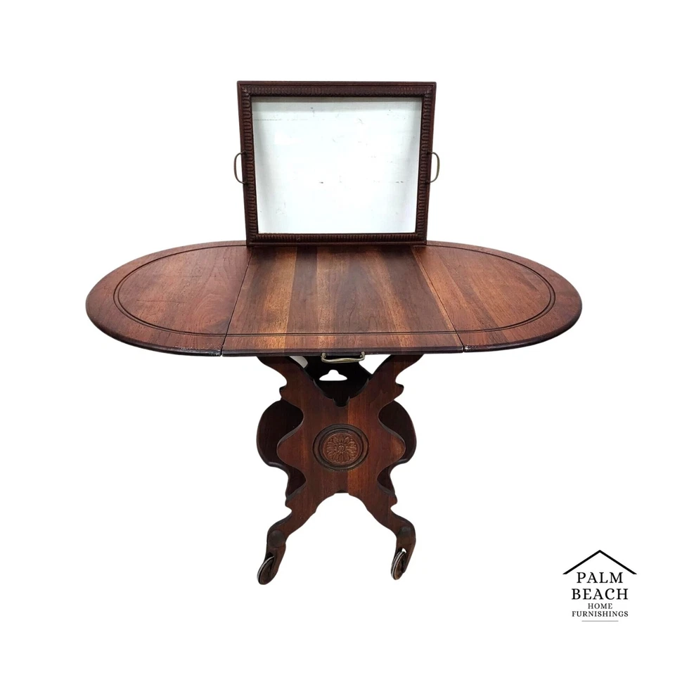 Arts & Crafts Serving Cart Sideboard Rolling Foto 1 de 4