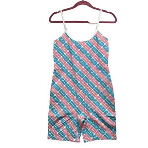 UGG PRIDE BODYSUIT ADKIN ONE-PIECE PINK BLUE LOGO ORGANIC COTTON SIZE MEDIUM - Picture 1 of 14