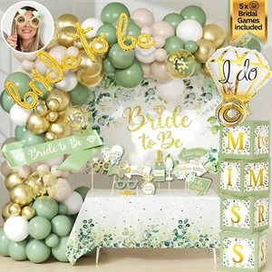 215 Piece Bachelorette Party Decorations, Bridal Shower, Sage Green Garland - Picture 1 of 6