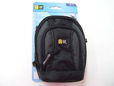 DIGITAL CAMERA COMPACT CASE POUCH BAG PADDED TRAVEL CASELOGIC TBC3 BLACK - Image 1 of 4