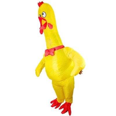 Disfraz Inflable Adulto, Disfraz de Pollo Amarillo Inflable para Halloween... Foto 1 de 4