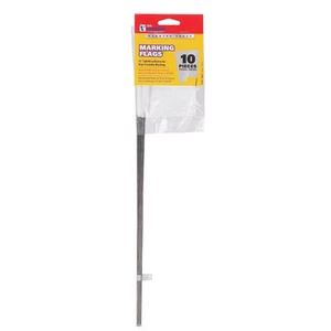 Marking Stake Flags, White, 2.5 x 3.5 In. Flag, 15 In. Stake - pack of 10 - Picture 1 of 8
