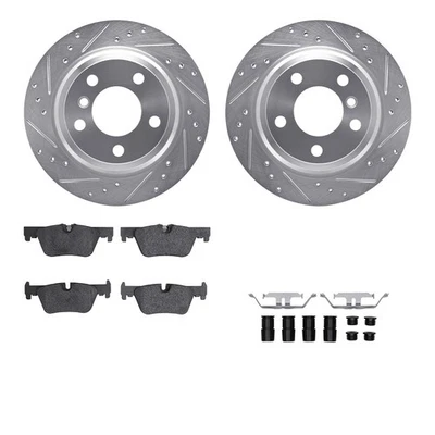 For BMW 420i 16-20 Drilled & Slotted Rear Brake Kit w Performance Sport Pads Foto 1 de 3