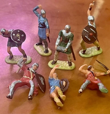 Эластолин 40 мм римляне, солдаты лот из 7 как есть - Изображение 1 из 4