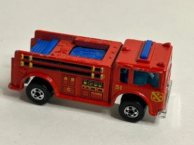 Raro Vintage Hot Wheels Fire Eater Engine #51 Caminhão de Bombeiros 1976 - Imagem 1 de 4
