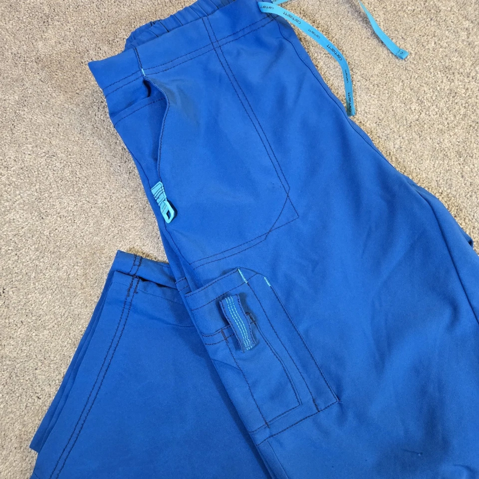 Calça Carhartt Force Scrub Cargo Feminina Tamanho Grande Azul Verdadeiro Médica  - Imagem 1 de 4
