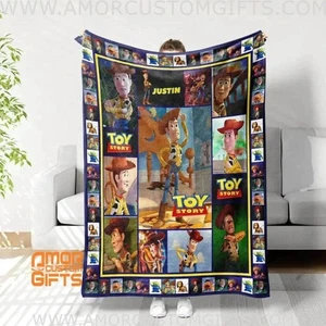 Made In USA Personalized Toy Story Character 3 Blanket - Picture 1 of 10