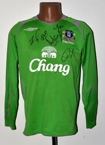 EVERTON 2008/2009 GOALKEEPER FOOTBALL SHIRT JERSEY UMBRO SIZE S SIGNED - Picture 1 of 5