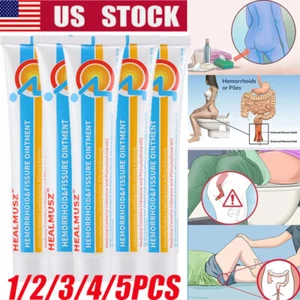 3/5PCS Hemorrhoids Remove Ointment Herbal Cream Relief Piles Pain Reduce Itching - Picture 1 of 26