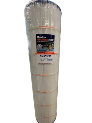 Pleatco Cartridge (PJANCS250) 250sqft, 4"ot, 4"ob, 8-15/16", 33-1/8"L, 4oz - Image 1 of 2