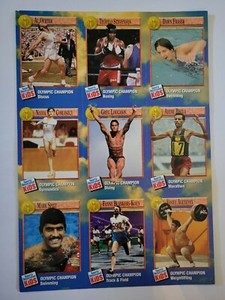 7/92 Sports Illustrated For Kids -  Uncut Sheet #55-63 Summer Olympic Champions