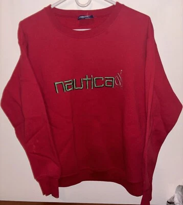 Vintage 90s Nautica Sweatshirt XL Embroidered Pullover Crewneck - Image 1 of 4