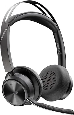 (B) Poly Voyager Focus 2 Kopfhörer- Schwarz (213727-02) Headset ANC USB-C/A
