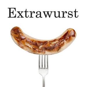 20 Servietten Extrawurst Bratwurst Gabel Essen Party weiß Tischdeko 33x33cm
